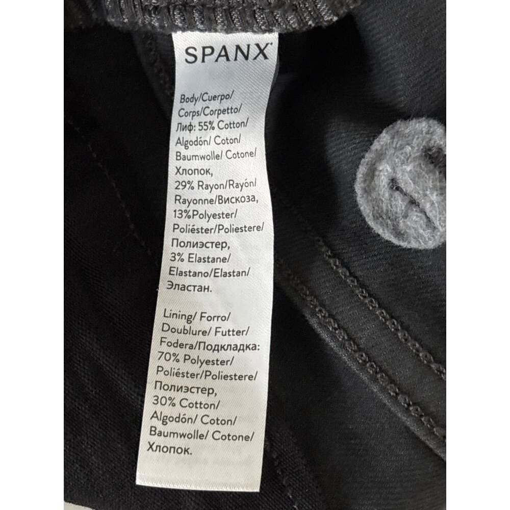 Spanx Jeans Size 1X Black Cargo Sleek Minimalist Slimming Pants Sculpted Modern - Picture 5 of 13